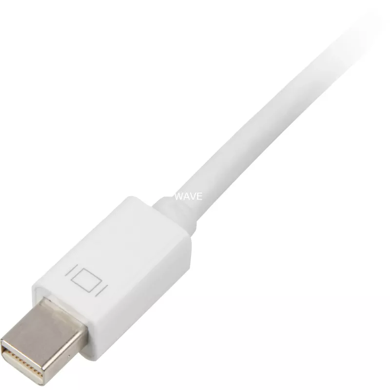 Adaptador de cable Sharkoon Mini DisplayPort a DVI 15 cm blanco