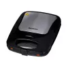 Ravanson OP-7050 Sandwichera 3 en 1, 1200 W, Negro/Plata
