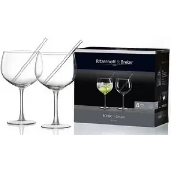 Set de vasos ritzenhoff & breker TONIC, 4 piezas vasos aptos para lavavajillas