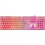Deltaco GAM-021-RGB-P-DE - tamaño completo (100%) - USB - interruptores de membrana - QWERTZ - rosa