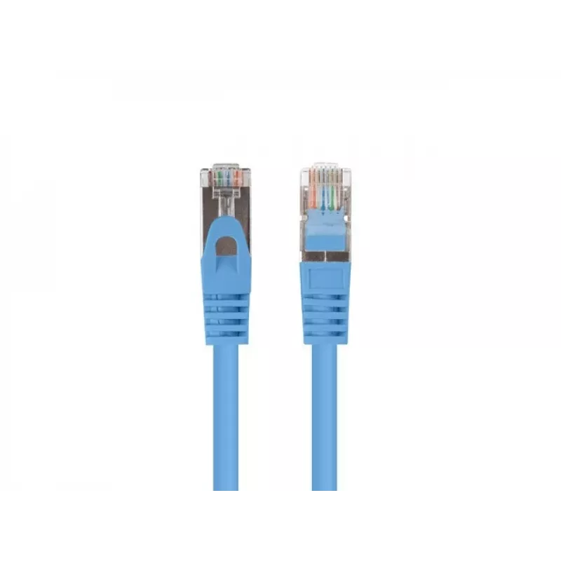 Lanberg PCF6-20CC-0050-B Cable de conexión Cat.6 F/UTP, paquete de 10, 0,5 m, Azul