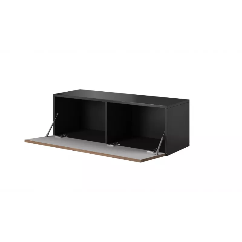Conjunto de muebles de salón Cama ROCO 13 (RO1 + 3xRO5) blanco/negro/blanco