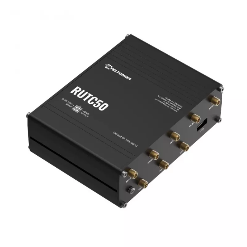Router inalámbrico Teltonika RUTC50 Gigabit Ethernet Dual-Band (2,4 GHz / 5 GHz) 5G negro