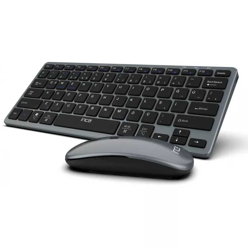INCA IBK-572BT conjunto de teclado y ratón inalámbrico, gris