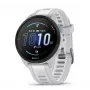 Smartwatch GARMIN Forerunner 165 — GPS, AMOLED 1,2 pulgadas, 4 GB, 5 ATM, 11 días de batería, Caja gris, Correa blanca