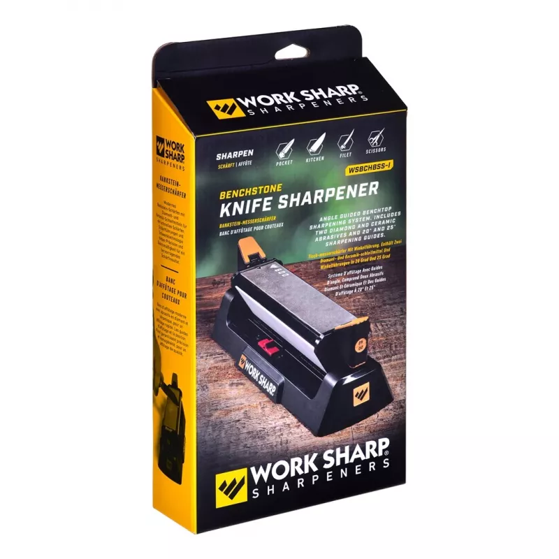 Afilador de cuchillos Work Sharp Diamante-Cerámica 09DX163 – placas de cerámica/diamante, manual compacto, 306×156×60 mm, 586 g
