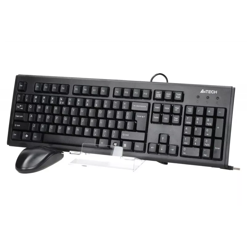 A4Tech KM-72620D - Conjunto de teclado y ratón - USB - US - negro