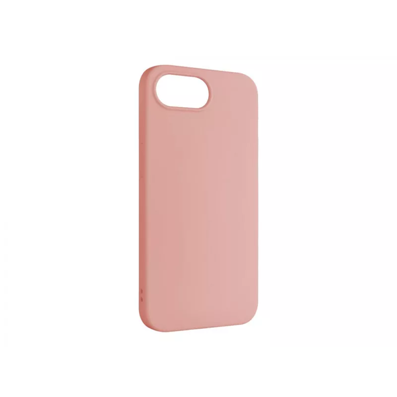 Tapa trasera para móvil FIXED para Apple iPhone 16e, Goma, Rosa