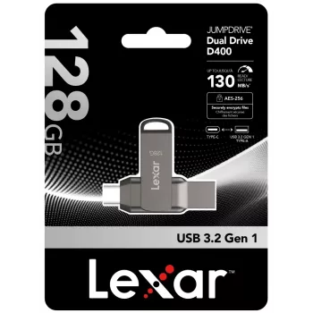 Unidad flash USB Lexar 128 GB USB Type-C LJDD400128G-BNQNG