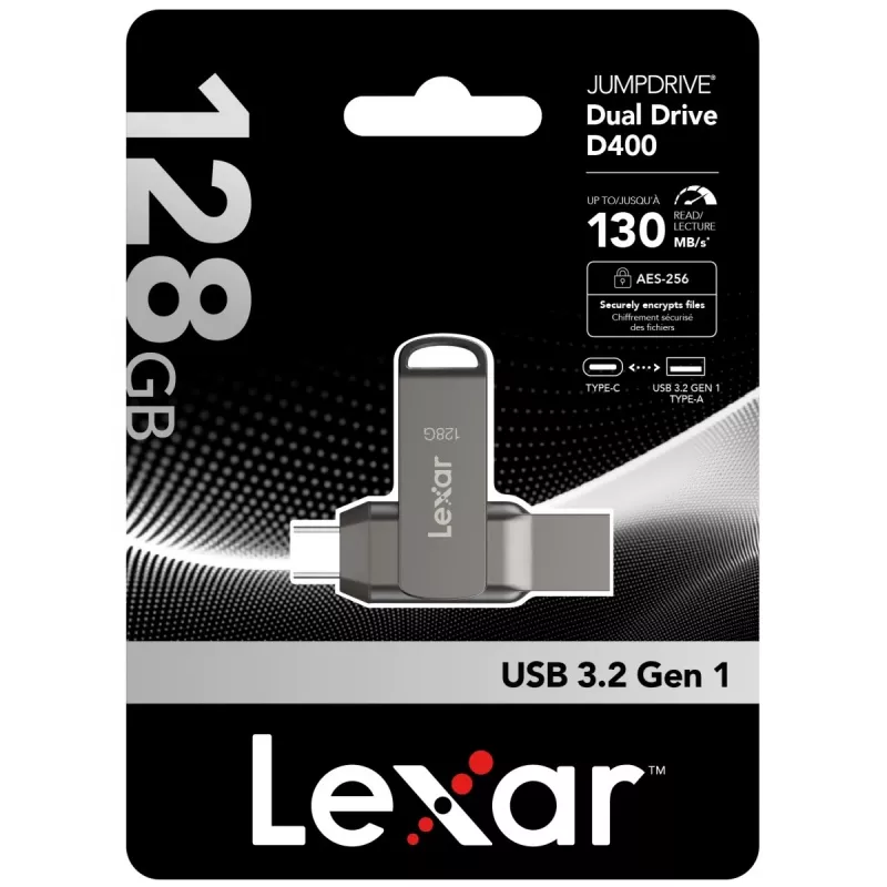 Unidad flash USB Lexar 128 GB USB Type-C LJDD400128G-BNQNG