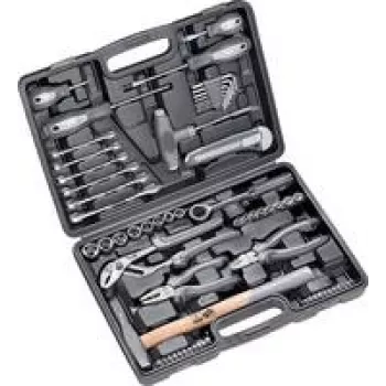 Caja de herramientas KWB 375500 — set de herramientas de 63 piezas con diferentes vasos y puntas