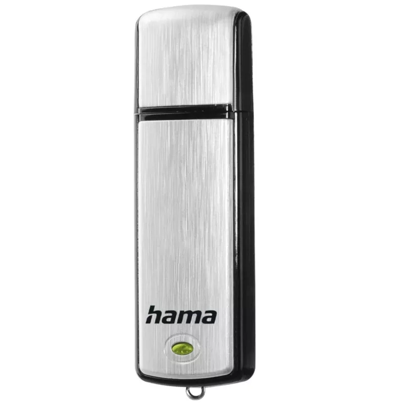 Memoria USB Hama Fancy 64 GB USB Type-A 2.0 Negro, Plata