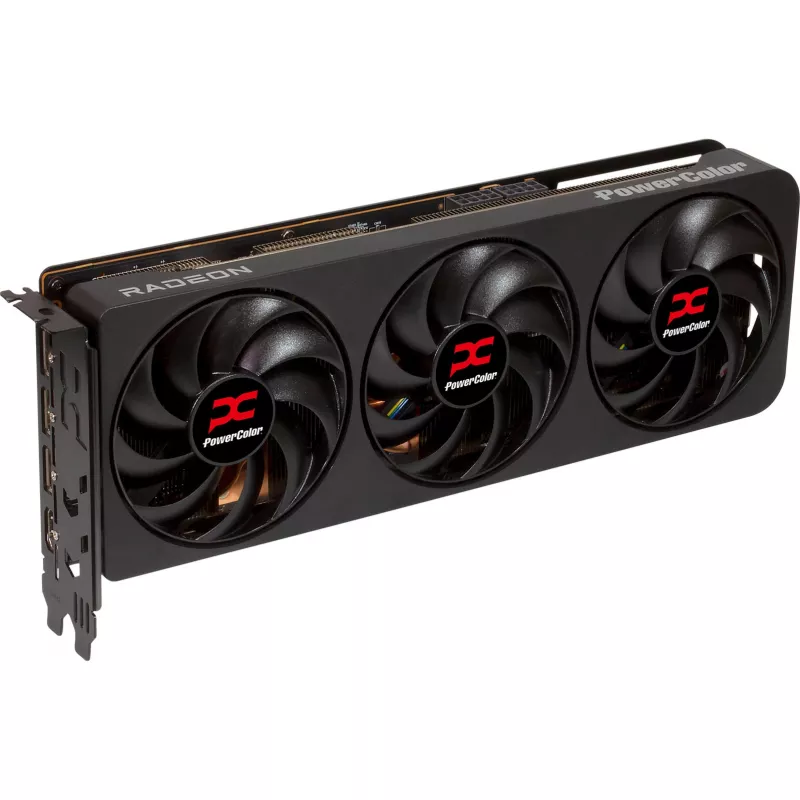 Tarjeta gráfica PowerColor Radeon RX 9070 XT 16 GB GDDR6, PCIe x16 5.0, 256 bits, 289 mm, 3 ventiladores