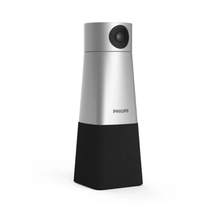 Philips PSE0550 SmartMeeting cámara portátil 4K para videoconferencias con micrófono integrado, 30 fps, USB, negro/plateado