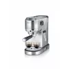 Cafetera expreso SEVERIN Newspresa KA 5997 — semiautomática, depósito de agua de 1 l, 1350 W, café molido, negra/acero inoxidable cepillado/cromo