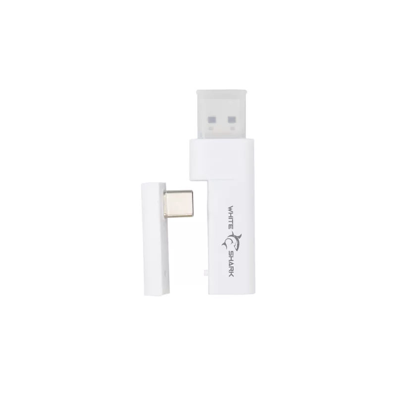 Auriculares White Shark WGH-2444 Firecrest blancos
