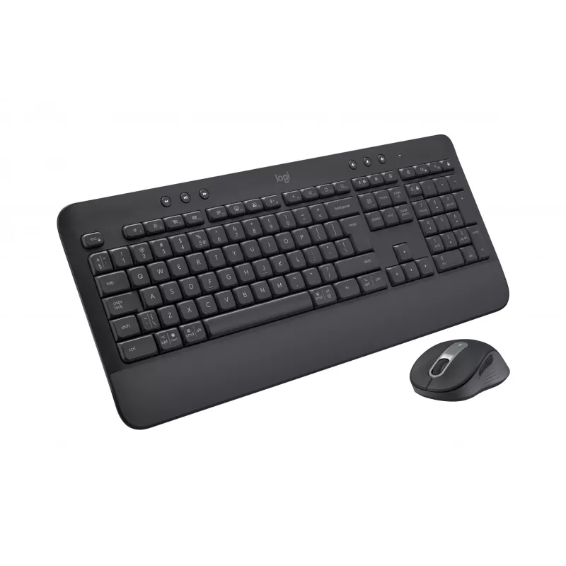 Logitech Signature MK650 for Business - Conjunto teclado y ratón - Inalámbrico - 2,4 GHz, Bluetooth LE - QWERTY - Español - Grafito