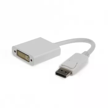 Adaptador de cable de vídeo GEMBIRD DisplayPort a DVI 0,1 m, blanco