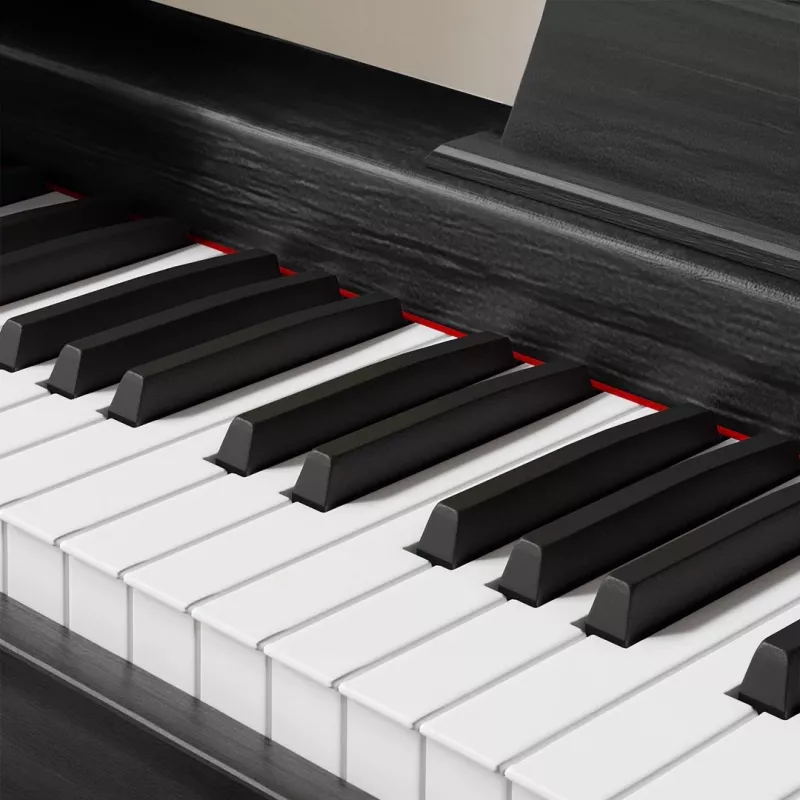 Piano digital Kruger & Matz KMDP-45-BK — teclado de 88 teclas contrapesadas, negro mate