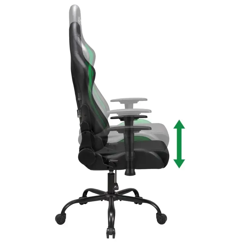 Silla de oficina Subsonic SA5609-H2 asiento acolchado respaldo acolchado negro rojo