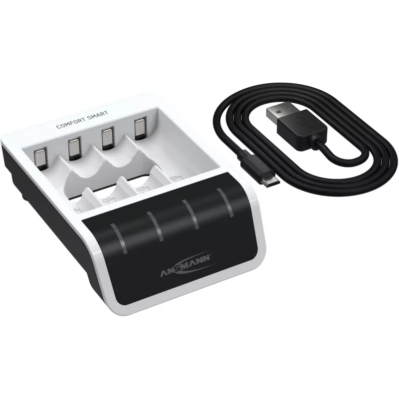 Cargador de baterías Ansmann Comfort Smart doméstico batería USB