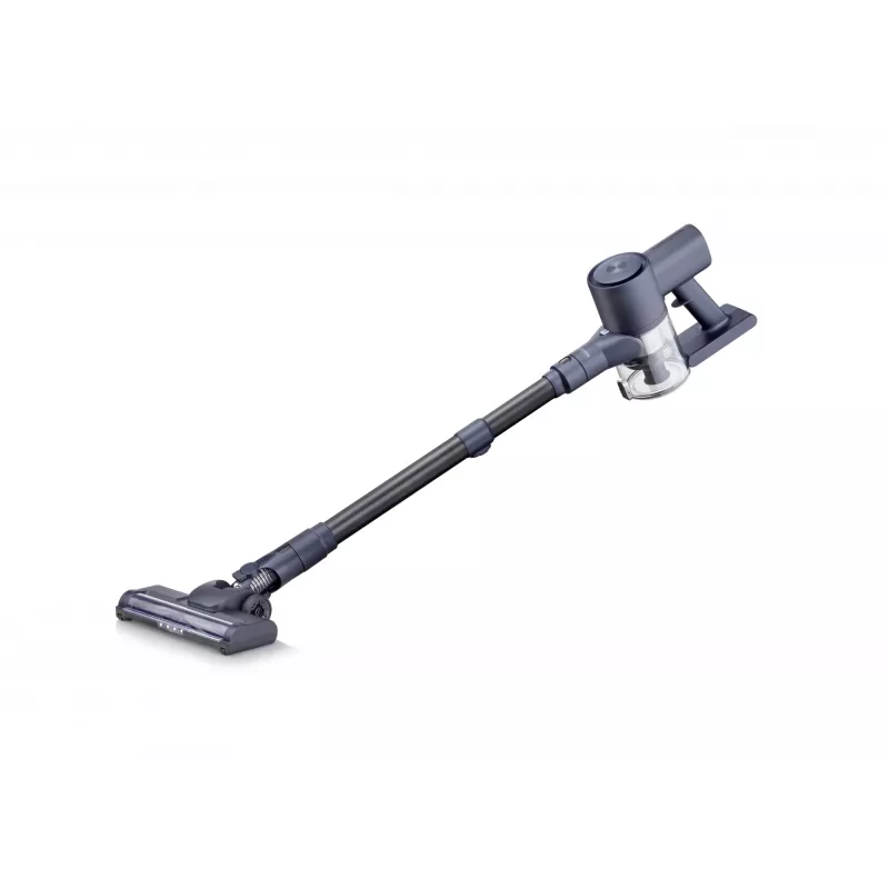 Aspirador escoba SEVERIN HV 7178 — inalámbrico Li-Ion 2,2 Ah, 130 W, sin bolsa 0,5 l, azul metalizado