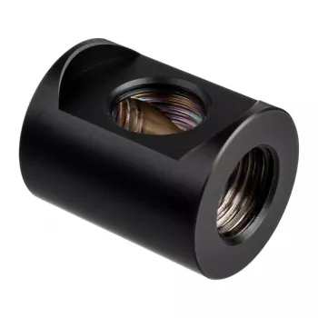Racor EKWB EK-Quantum Torque Splitter 3F T – latón, negro, altura 28 mm