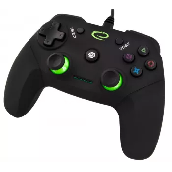 Gamepad ESPERANZA EGG110K USB con cable, con vibración, 12 botones, cable de 1,5 m — para PC y PS3