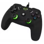 Esperanza EGG110K Vanquisher mando USB con cable para PC/PS3, con vibración, 12 botones, 2 sticks analógicos, negro/verde