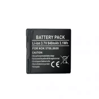 Batería de repuesto Digital BP-5M para Nokia 5700 / 7390 3,7 V 1000 mAh