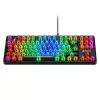 Teclado gaming mecánico Sharkoon Crystal Shark Negro DE con iluminación RGB