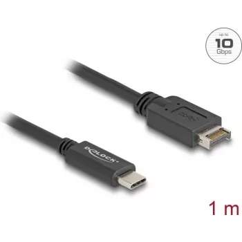 Cable USB DeLOCK USB Type-E Key A 20 pines macho a USB Type-C macho 1 m