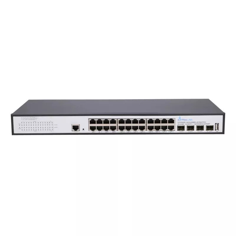 Extralink Hypnos Switch, 24x RJ45 1000Mb/s, 4x SFP+, L3, gestionado