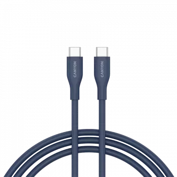 Cable CANYON CC60SC10 C-C 60W 1m silicona azul oscuro