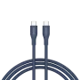 Cable CANYON CC60SC10 C-C 60W 1m silicona azul oscuro