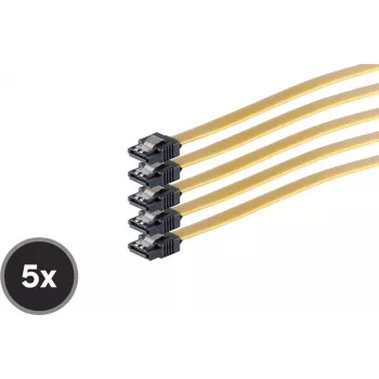 Cable Serial ATA interno ShiverPeaks SCO 78246-0.5-Y5 50 cm recto resorte metálico