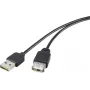 Cable alargador USB Renkforce Duplex 2.0 USB reversible macho a hembra 5V, modelo 1365371