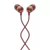 The House Of Marley Smile Jamaica Auriculares con cable intraurales llamadas/música rojos, madera