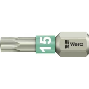 Llave de vaso Torx Wera 3867/1 TS TX 15 25 mm acero inoxidable