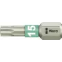 Wera 05 071033 001 punta TORX T15, 25 mm, acero inoxidable, hexágono de 1/4"