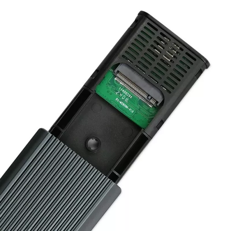 Carcasa M.2 NVMe SSD QOLTEC 52630 – USB 3.1 Gen2 10Gb/s, para unidades M.2 NVMe