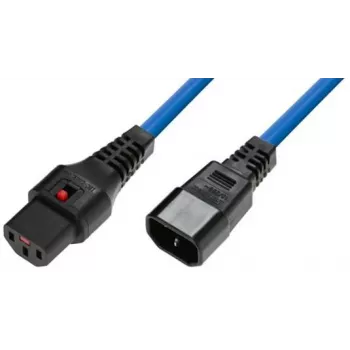 Adaptador de bloqueo para cable de alimentación MicroConnect MC-C13C14LOCK-2.5MB — C13 a C14, 2,5 m, con bloqueo