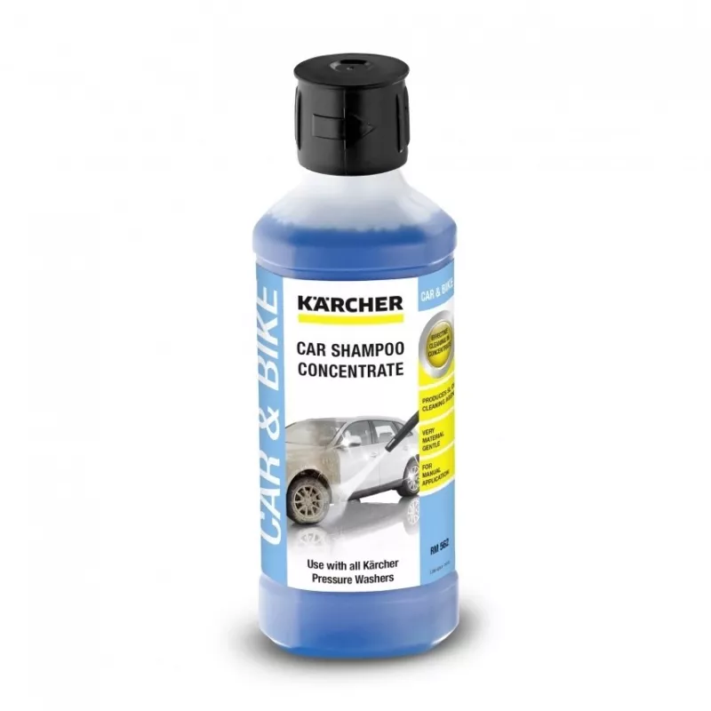 Champú de limpieza para vehículos Karcher 6.295-843.0, champú universal para coche, 500 ml para cromo, cristal, plástico