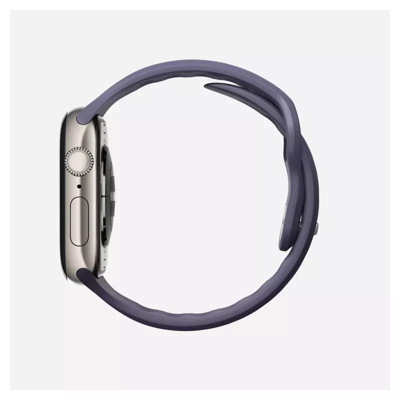 Correa Nomad Tempo Band morada de goma, compatible con smartwatch, 18 mm de ancho, muñeca 135–175 mm