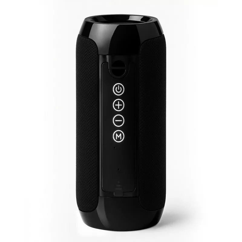 Altavoz estéreo Bluetooth portátil SQUEAK SQ1008 — 14W RMS, Bluetooth 5.3, 1200 mAh, IPX4, FM, LED, AUX, USB