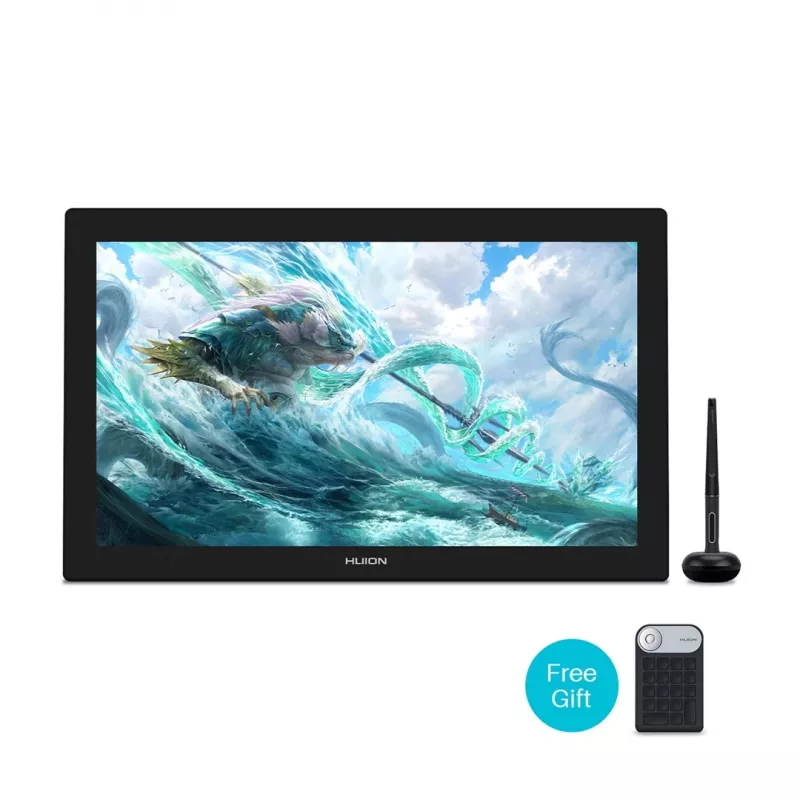 Huion Kamvas Pro 24 4K GT2401 tableta gráfica con pantalla, 23,8 pulgadas IPS 3840x2160, 16:9, 8192 niveles de presión, 140% sRGB