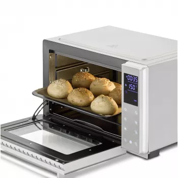 Horno compacto Caso Bake & Style 26 Touch 1500 W Plata – Mini horno para encimera, 26 cm de ancho útil