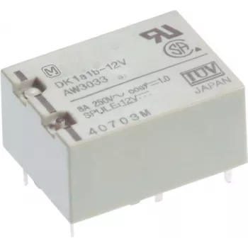Relé PCB Panasonic 12 V/DC 10 A 1 contacto cerrado DK1A-12V-F 1 ud. (DK1A-12V-F)