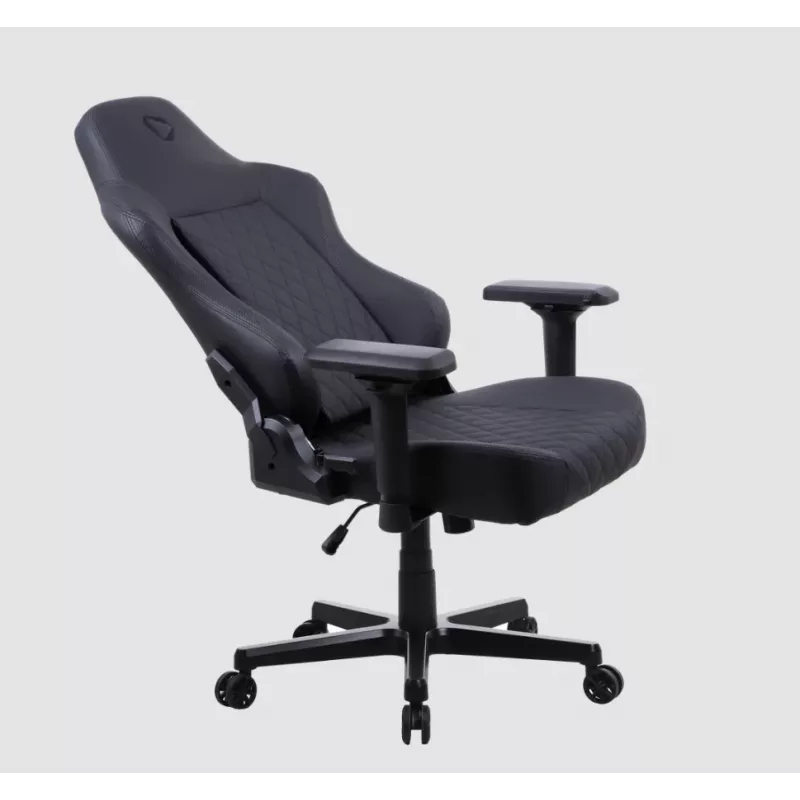 Silla gaming Onex FX8 Formula X — asiento racing ergonómico, reposabrazos ajustables, función de inclinación y balanceo, negro