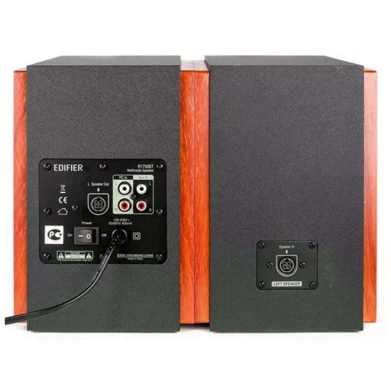 Edifier R1700BT - Altavoz - estantería - inalámbrico - Bluetooth - 66 vatios (total) - dos vías - negro (R1700BT negro)